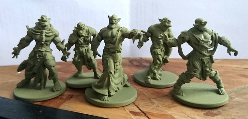 Zombicide: Green Horde Walkers primed Death Guard Green